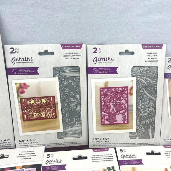 Lot 17 Crafters Companion Gemini Dies Stamp Papercraft Birthday Flower Christmas - Picture 3 of 9